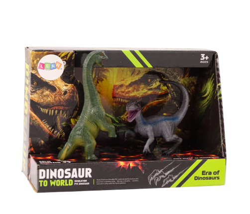 Set of Dinosaur Figures Brachinosaurus Velociraptor 2l