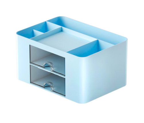 Desk Storage Organizer Drawers Blue