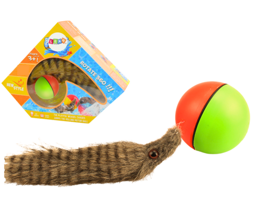 Ball with Fluffy Ferret Tail Interactive Bath Toy