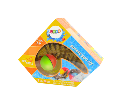 Ball with Fluffy Ferret Tail Interactive Bath Toy