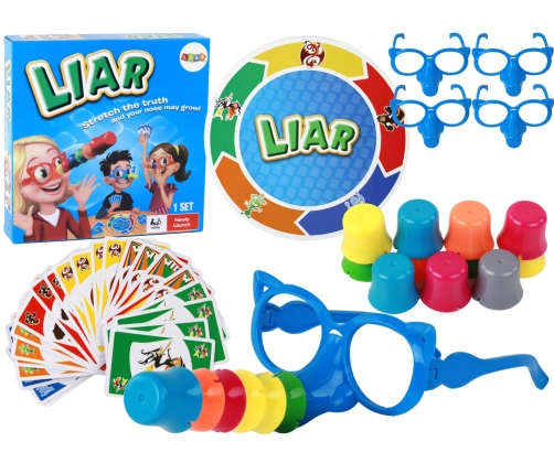 Family Game Liar Glasses with Nose