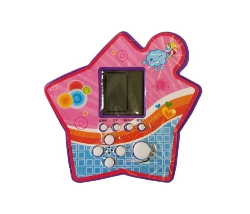 Brick Game Electronic Tetris Portable Star Purple