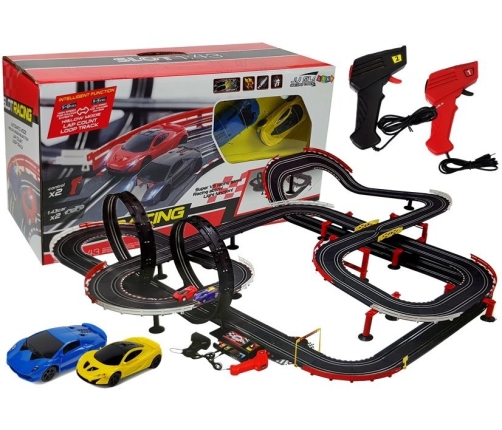 Raceway with Cars 2 Cars 1420 cm Turbo 1:43 Controllers