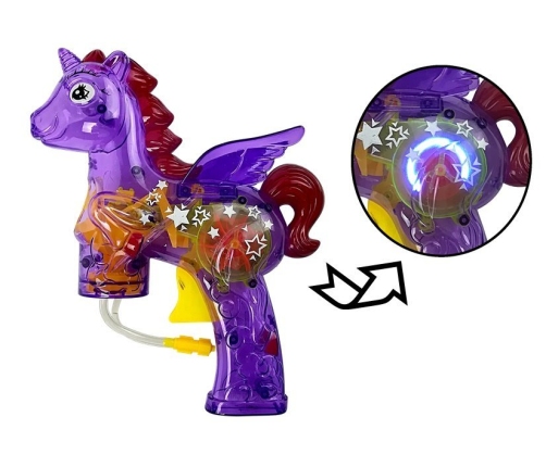 Soap Bubble Gun Unicorn Purple