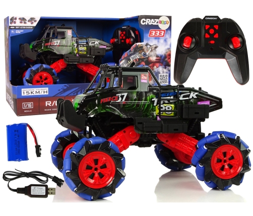 Remote Controlled 1:16 Blue 2.4G 360 Degree Terrain Drift Car