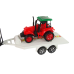 Set of Vehicles with Friction Off- road Car Black and Excavator