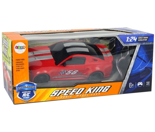 R/C Sports Car 1:24 Racing Red Tinted Windows