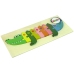 Set of Wooden Puzzles Crocodile Numbers