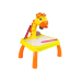 DINOSAUR TABLE WITH PROJECTOR FOR DRAWING + ACCESSORIES YELLOW COLOUR