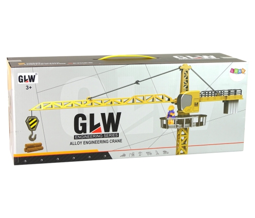 Construction Vehicle Crane Crane 95 cm Yellow