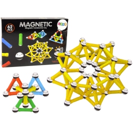 Magnetic bricks MAGNETIC  62 elements  Create extraordinary buildings!