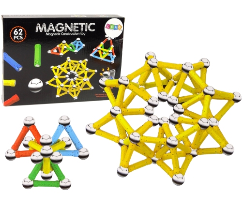 Magnetic bricks MAGNETIC  62 elements  Create extraordinary buildings!