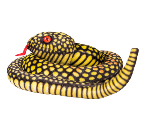 Plush Snake Mascot Yellow 100 cm