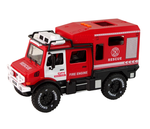 Off-Road Vehicle Fire Department Red Opening Doors Sounds Lights