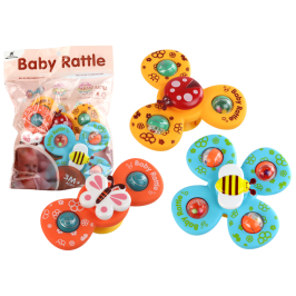 Sensory Toy Spinners Ladybug Bee Butterfly Suction Cups