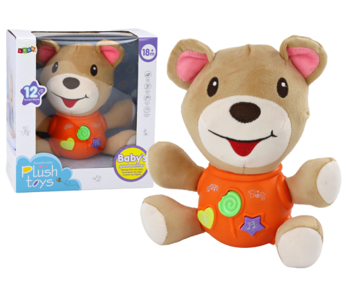 Teddy Bear Interactive Teddy Bear Orange Playing 23 cm