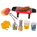 Grill Set Vegetables Figurines Grill BBQ Party 37 pieces.