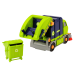 Cartoon Garbage Truck Turning Movable DIY Navy Blue