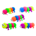 Rubber Worm for Kneading Glowing Neon Colorful