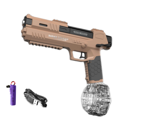 Automatic Water Gun Brown Transparent Container