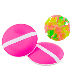 Arcade Game Round Palettes Ball With Suction Cups Pink