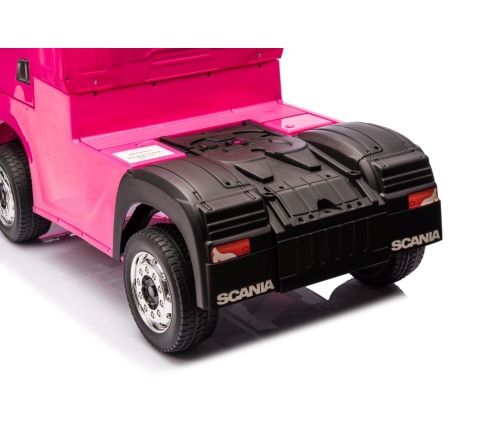 Детский электрический грузовик  Scania 500R HL698 Pink