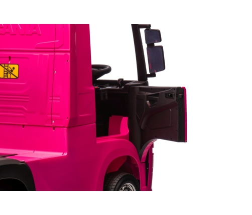 Детский электрический грузовик  Scania 500R HL698 Pink