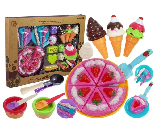 Set of Sweets Desserts Ice Cream Cookies Accessories