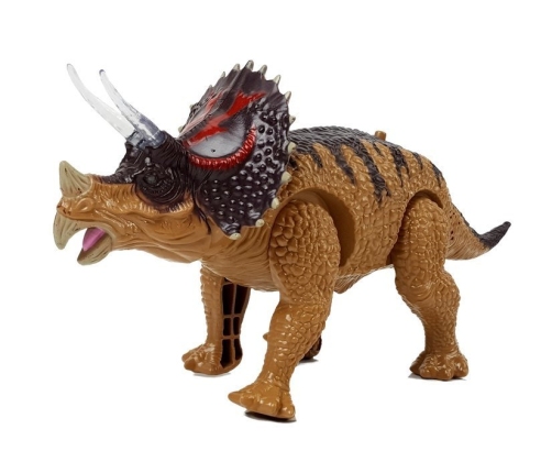 Dinosaur Triceratops Battery Operated Yellow