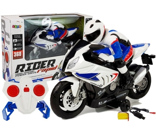 RC Motorcycle R / C 2.4G White