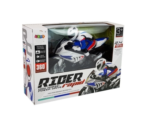 RC Motorcycle R / C 2.4G White