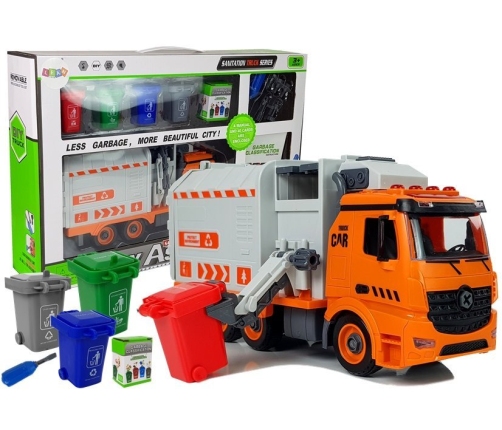 DIY Garbage Truck Sorter Kit Waste Sorting Game Screwdriver Sound Light Effects