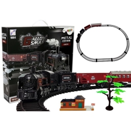 Metal Train Battery Steam Train Sound Tracks Tree Accessories