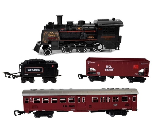 Metal Train Battery Steam Train Sound Tracks Tree Accessories