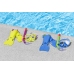 Diving Kit Blue Mask, Fins, Tube Bestway 25039