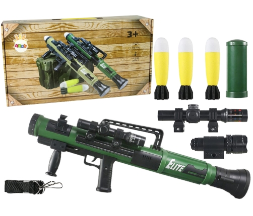 RPG Grenade Launcher Missiles Light Sound Green