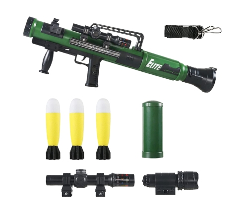 RPG Grenade Launcher Missiles Light Sound Green