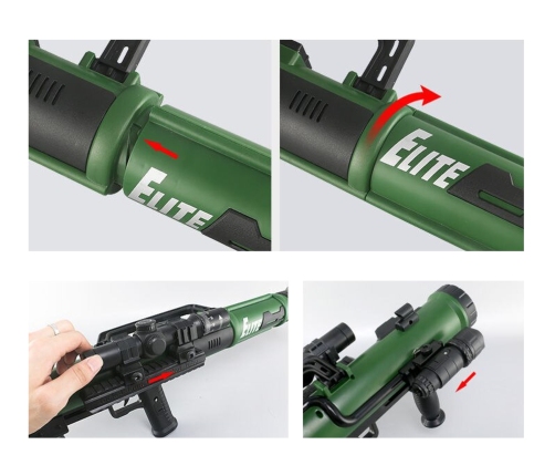 RPG Grenade Launcher Missiles Light Sound Green