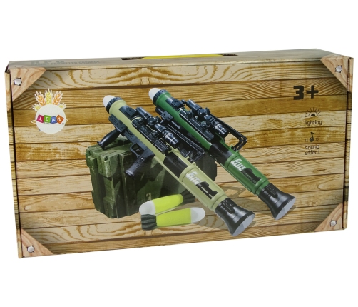 RPG Grenade Launcher Missiles Light Sound Green