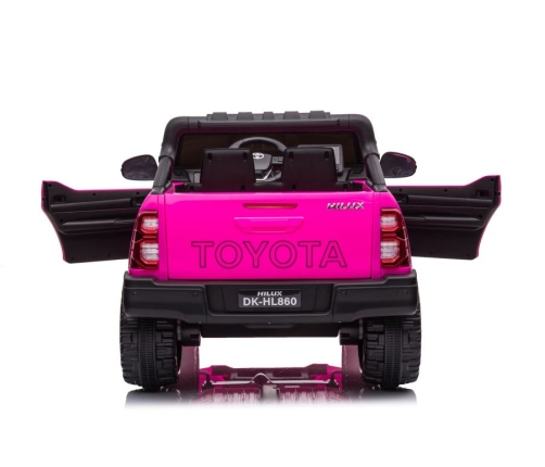 Divvietīgs bērnu elektromobilis Toyota Hilux DK-HL860 Pink