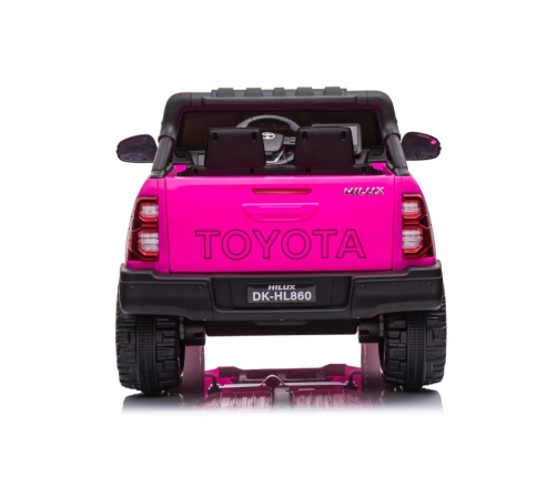 Divvietīgs bērnu elektromobilis Toyota Hilux DK-HL860 Pink