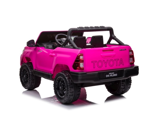 Divvietīgs bērnu elektromobilis Toyota Hilux DK-HL860 Pink