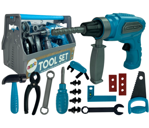 Tool Box Set Saw Drill Blue