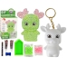 DIY Diamond Creative Kit  Green Reindeer Crystals Sequins 3D Keyring