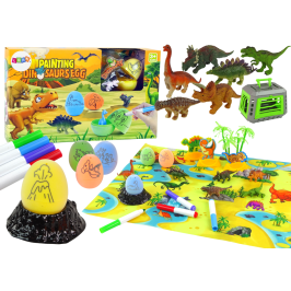 DIY Creative Kit Dinosaurs Eggs to Paint Transporter