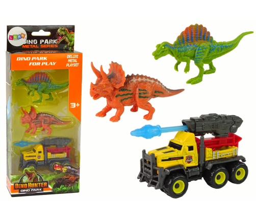 Dinosaurs Figures Car With Rocket Set