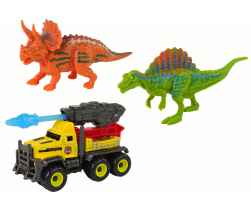 Dinosaurs Figures Car With Rocket Set