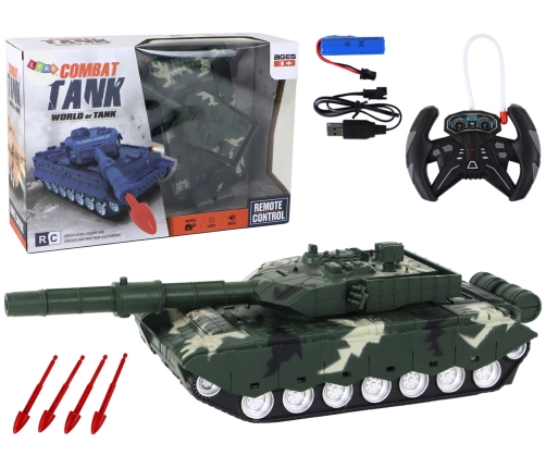 Remote Controlled RC Tank Military Vehicle Military Camo Green