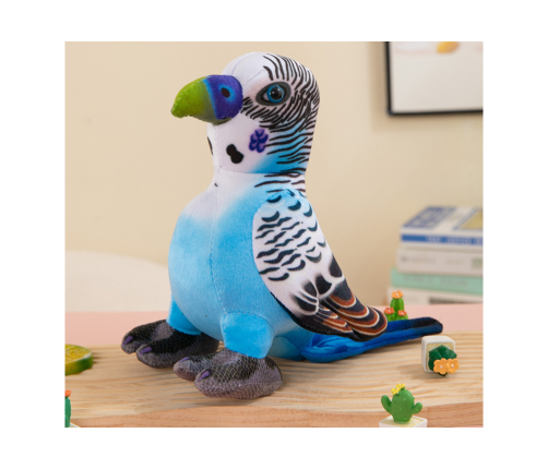 Plush Blue Parrot Mascot 20 cm