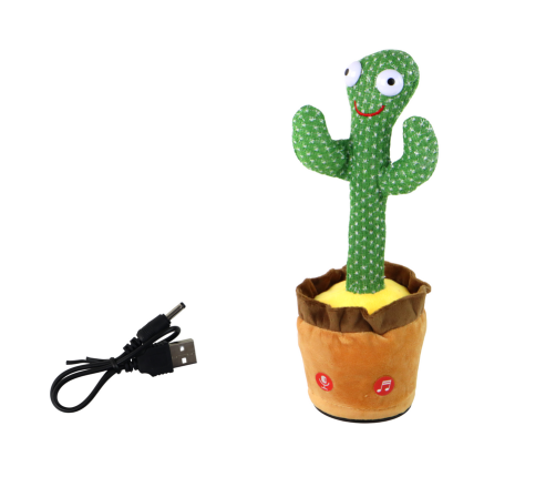 Dancing Cactus Playing and Glowing Interactive Toy